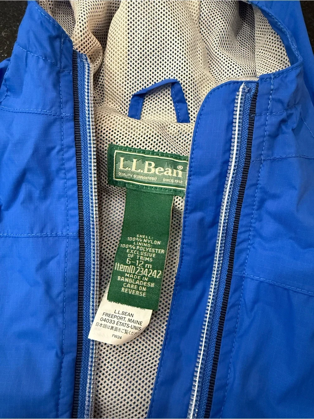 L.L. Bean Baby Raincoat